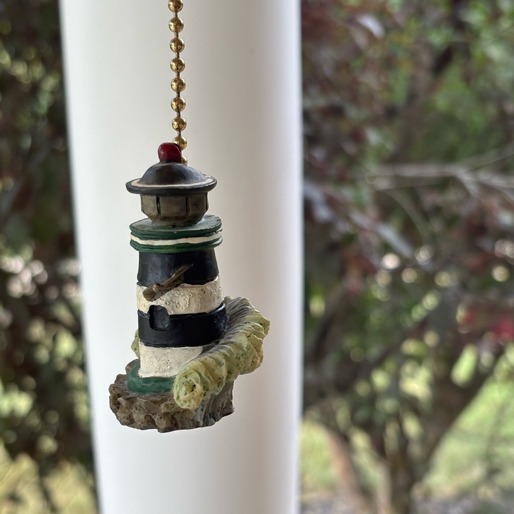 Vintage Lighthouse Ceiling Fan Pull Chain
